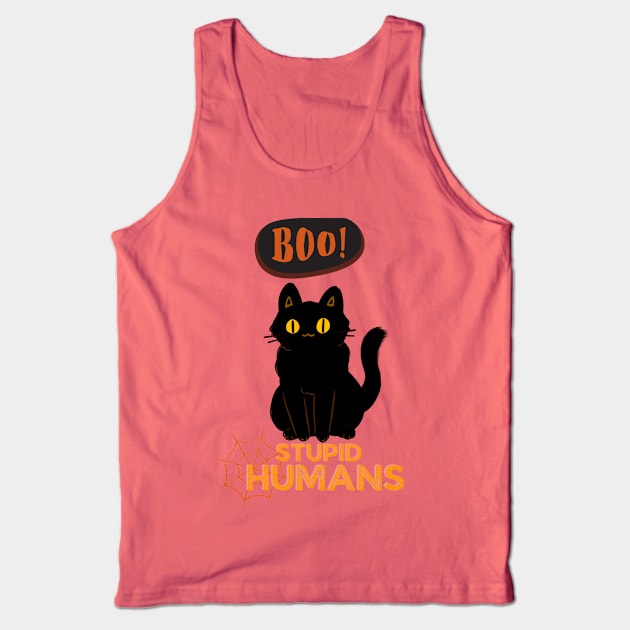 Boo Stupid Humans Tank Top by NICHE&NICHE